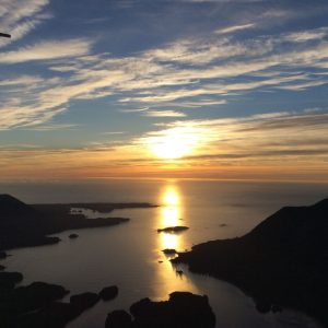 air nootka sunset view