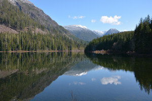 antler lake near gold river bc canada