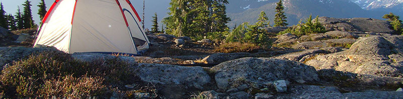 tenting on top of Crest Mountain