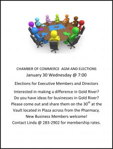 gold river chamber of commerce AGm