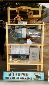 window display of gold river chamber of commerce