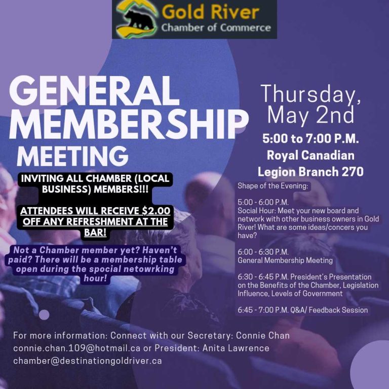 poster image of membership meeting information.